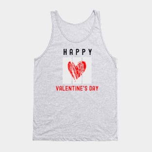 Happy Valentine's day festive design Tank Top